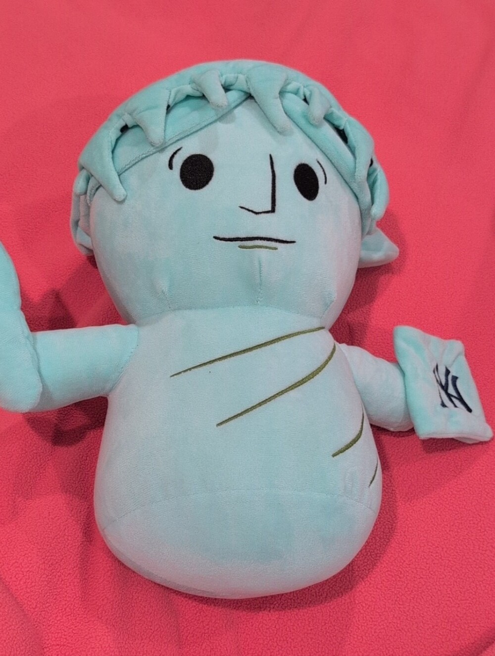 Forever Collectibles Light Aqua Plush Figure - Cute Soft Statue of Liberty Toy